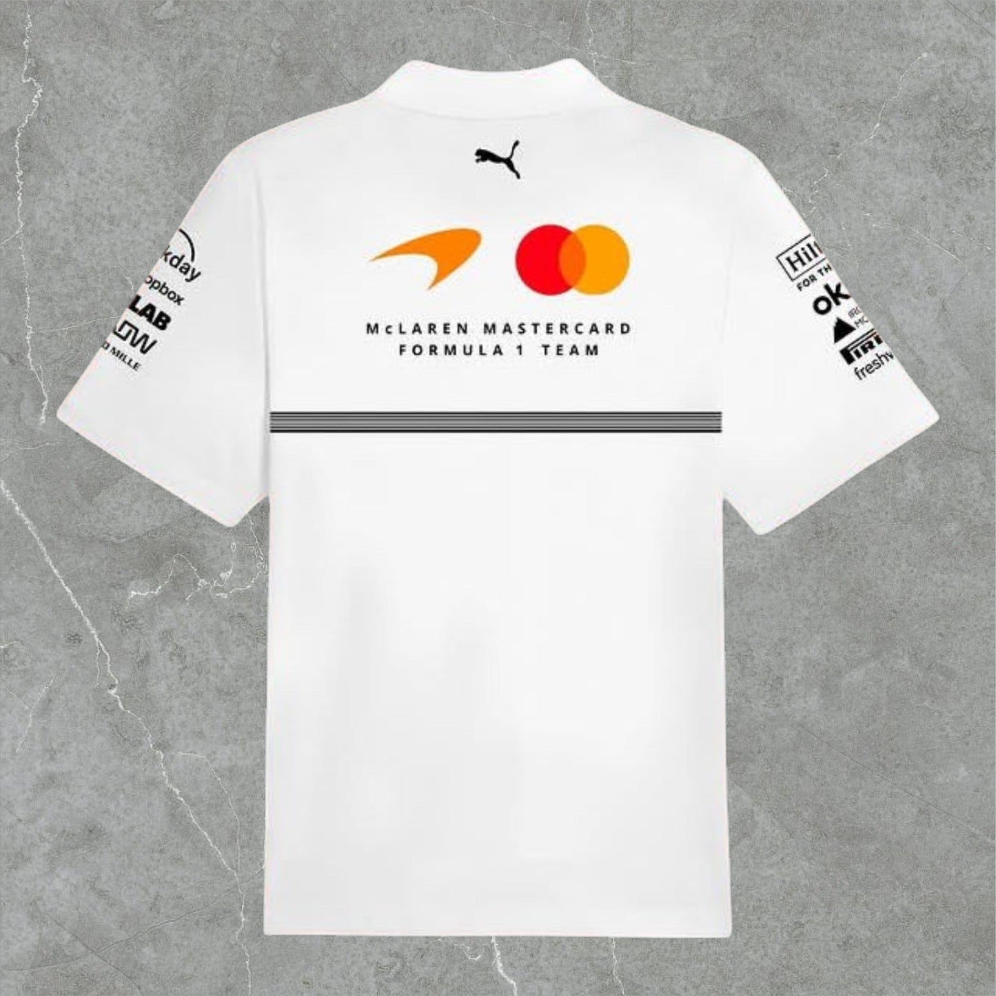 Polera Blanca McLaren Pique 2026