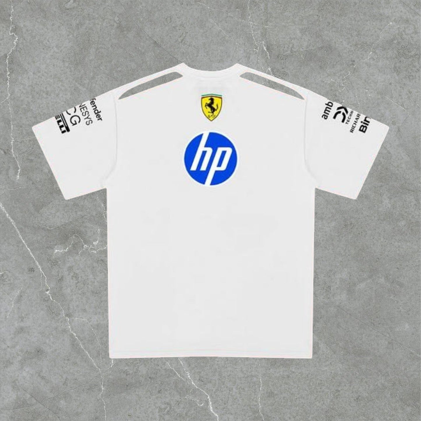 Polera Blanca Ferrari 2026