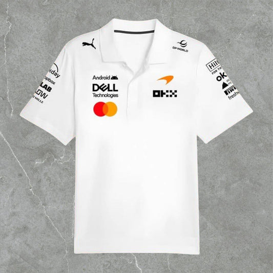 Polera Blanca McLaren Pique 2026