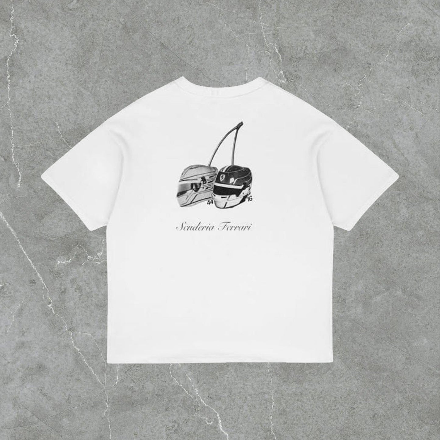 Polera Ferrari Cherry Helment