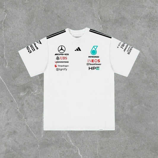 Polera Blanca Mercedes 2026